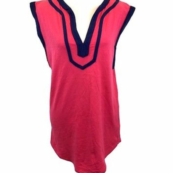 J. Crew Swim J Crew Woven Trim Caftan Tunic Top Coverup Dress